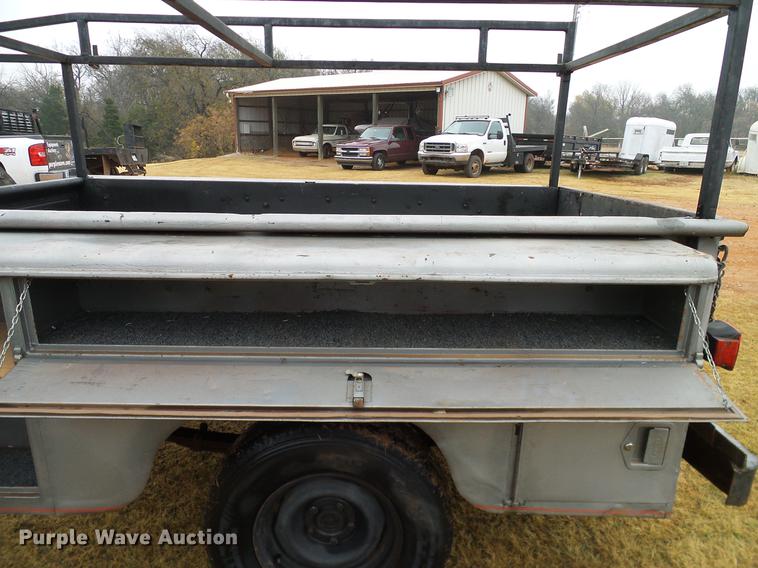 image for item AO9360 Shop built utility bed trailer