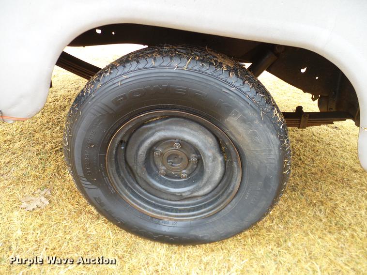 image for item AO9360 Shop built utility bed trailer