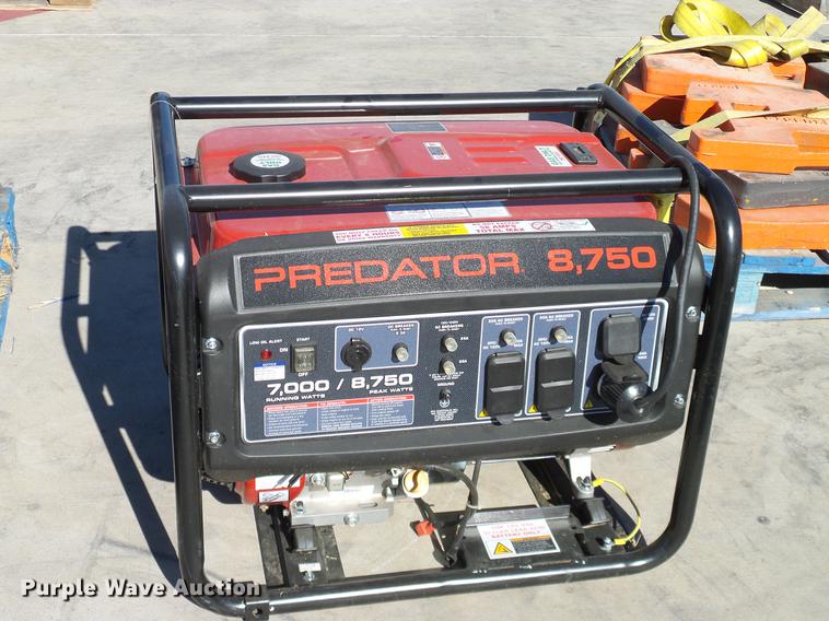 Predator 8750 generator in Grapevine, TX Item AZ9274 sold Purple Wave