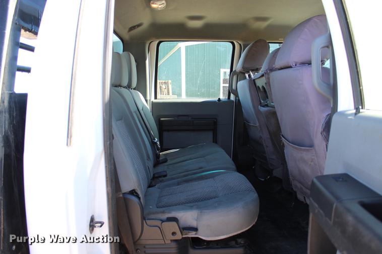 image for item BE9378 2013 Ford F350 Super Duty XL Crew Cab flatbed pickup truck