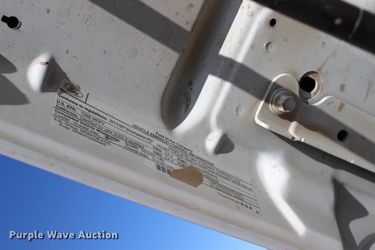 image for item BE9378 2013 Ford F350 Super Duty XL Crew Cab flatbed pickup truck