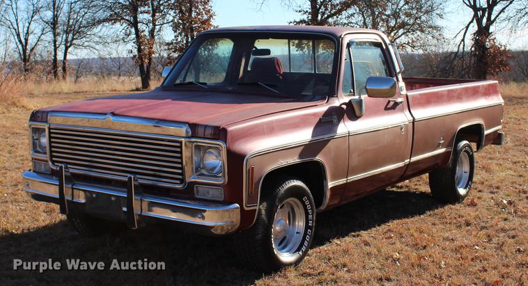 image for item BE9384 1977 Chevrolet Silverado 10 pickup truck
