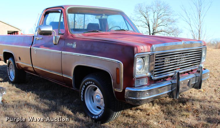image for item BE9384 1977 Chevrolet Silverado 10 pickup truck