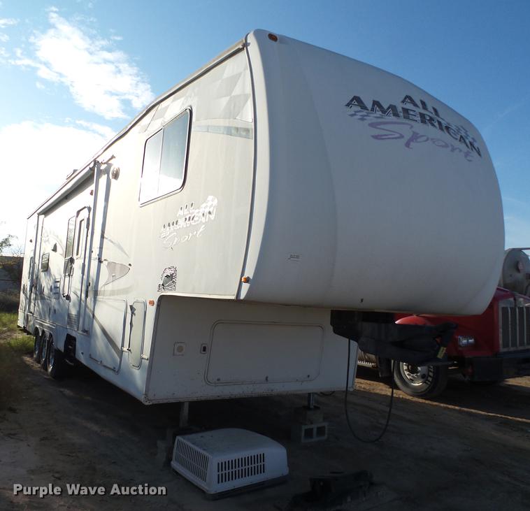 image for item BJ9931 2006 Forest River RV toy hauler trailer