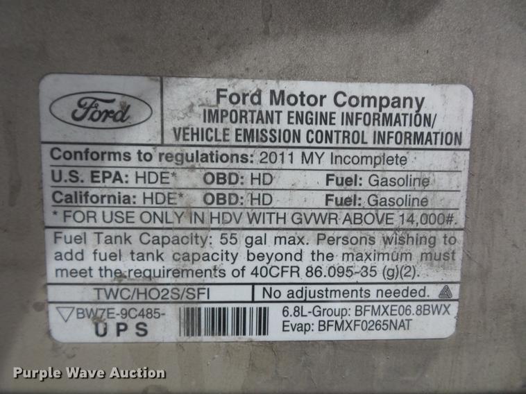 image for item DA8504 2011 Ford Econoline E450 box truck