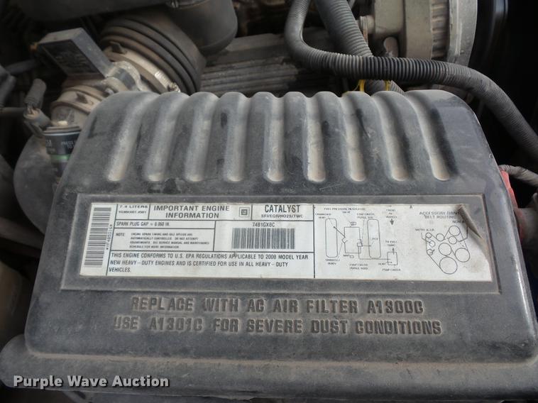 image for item DA8505 2000 Chevrolet 3500 dump bed pickup truck