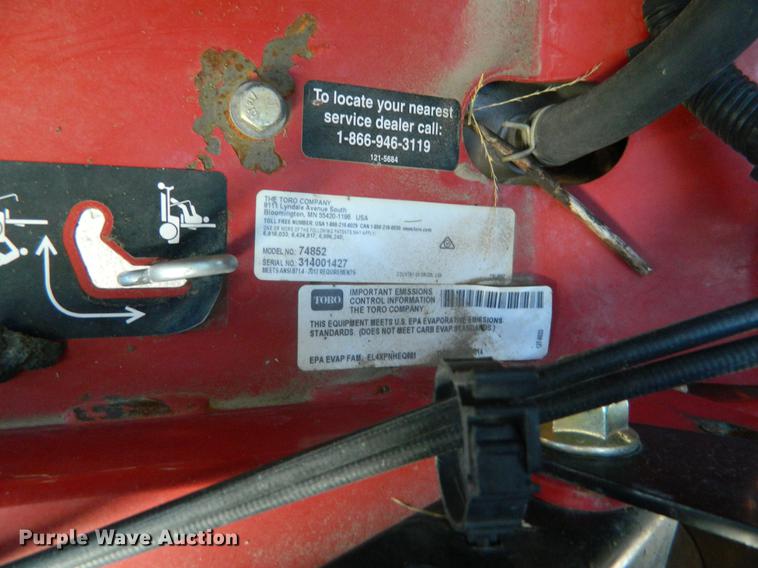 image for item DB1178 2014 Toro Titan ZX5400 lawn mower