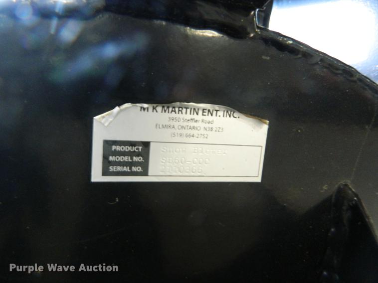 image for item DB1186 MK Martin SB60 snow blower