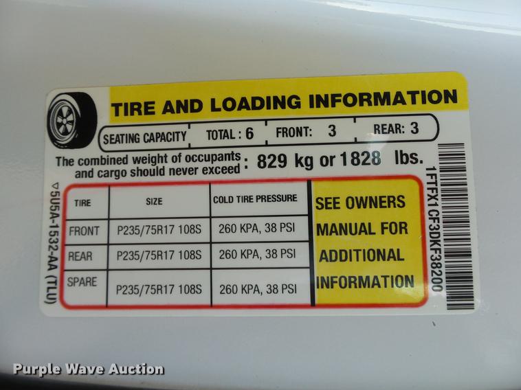 image for item DB5035 2013 Ford F150 XLT SuperCab pickup truck