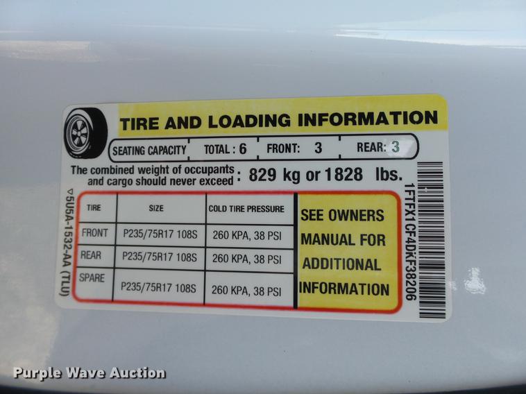 image for item DB5036 2013 Ford F150 XLT SuperCab pickup truck