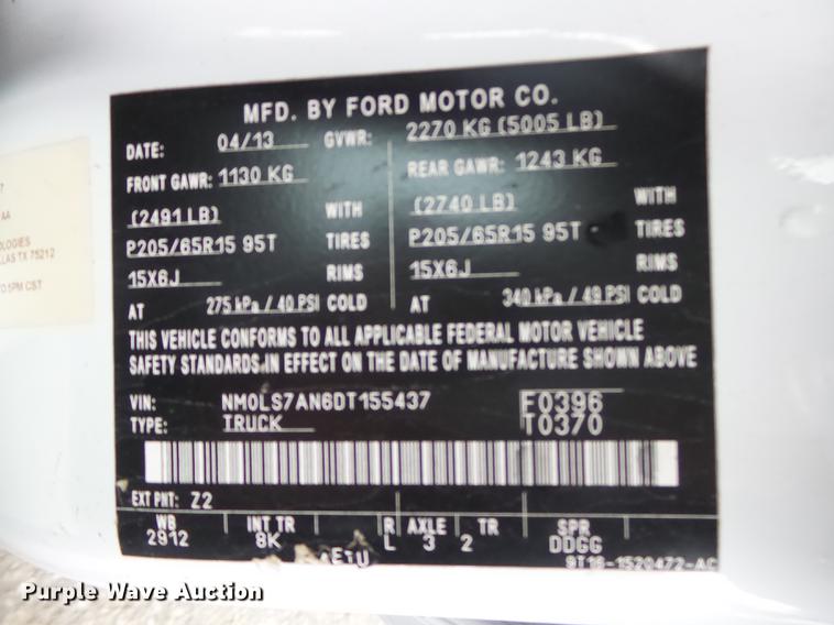 image for item DB7324 2013 Ford Transit Connect XL van