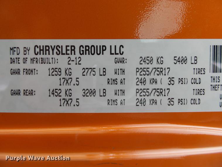 image for item DB7333 2012 Jeep Wrangler Sport SUV