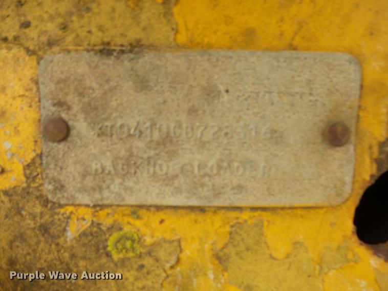 image for item DB7334 1986 John Deere 410C backhoe