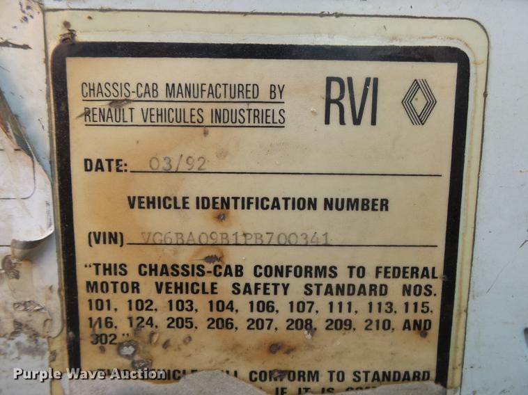 image for item DB7337 1993 Mack CS300P Midliner fuel truck