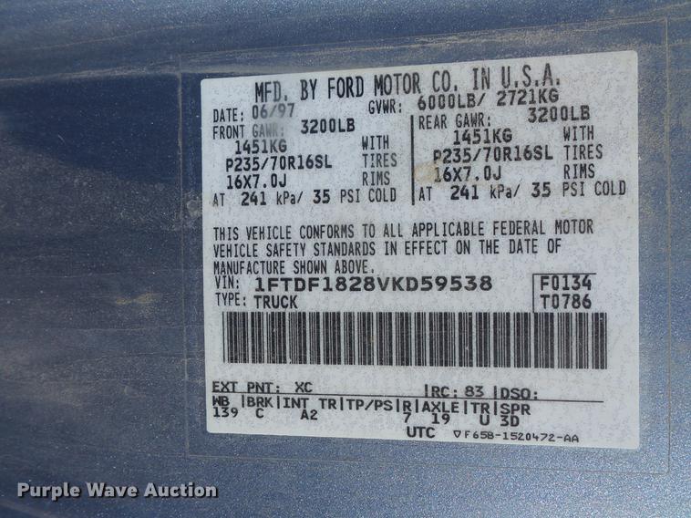 image for item DB8033 1997 Ford F150 pickup truck