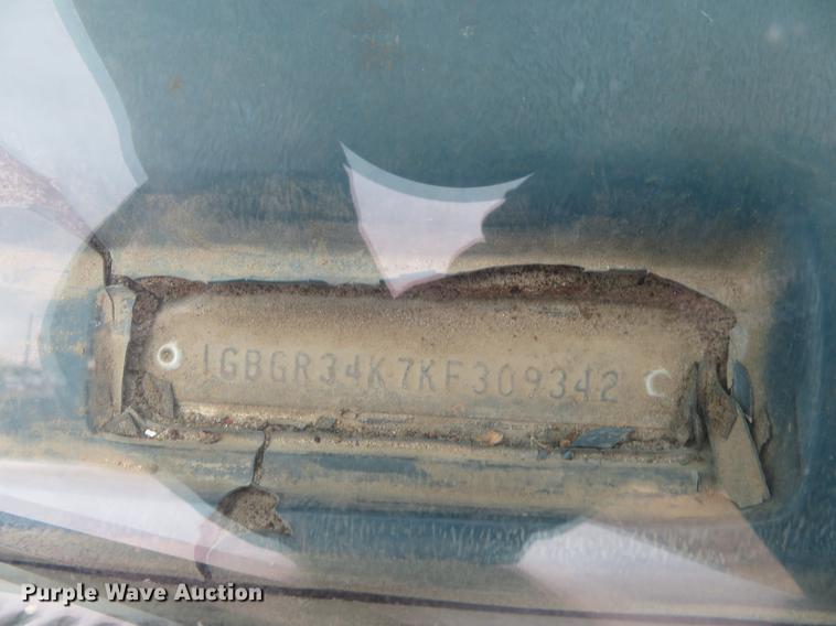 image for item DC0777 1989 Chevrolet 3500 utility bed pickup truck