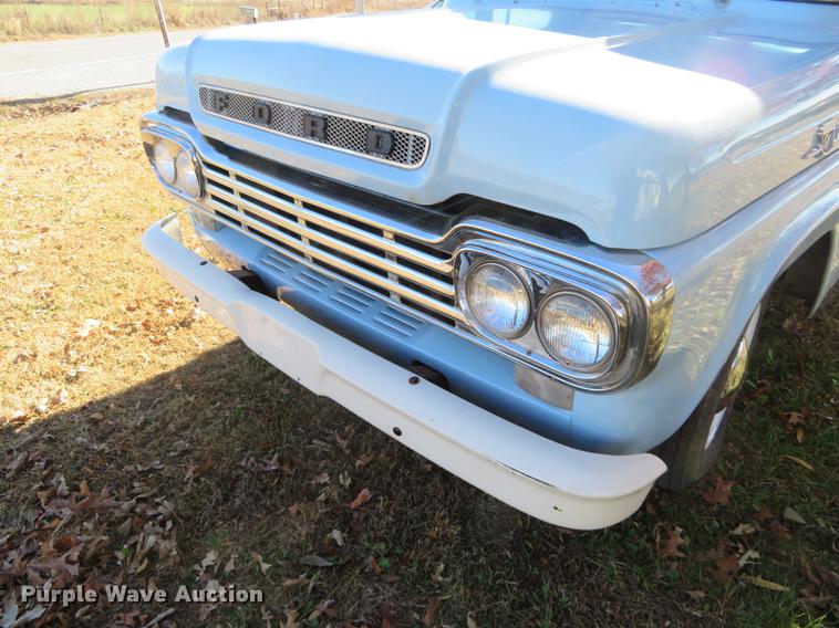 image for item DC0780 1959 Ford F250 dump bed pickup truck