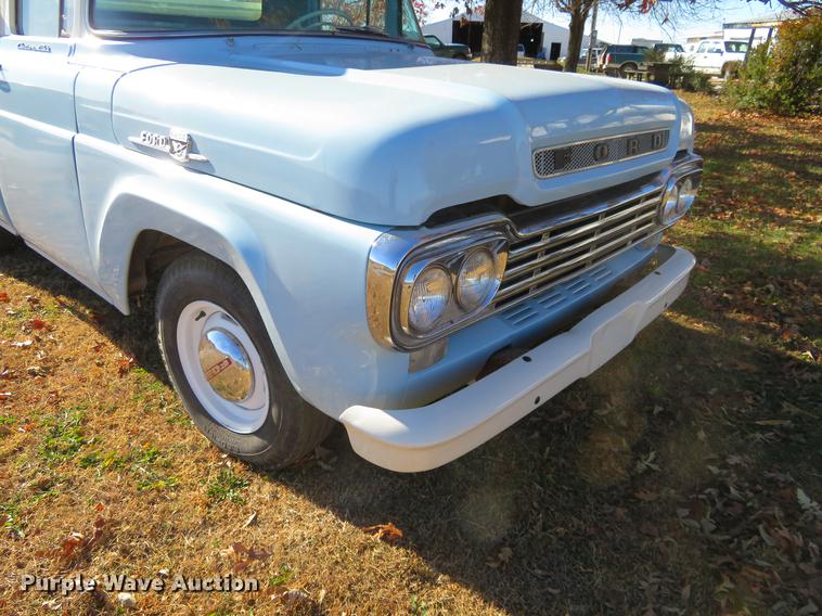 image for item DC0780 1959 Ford F250 dump bed pickup truck