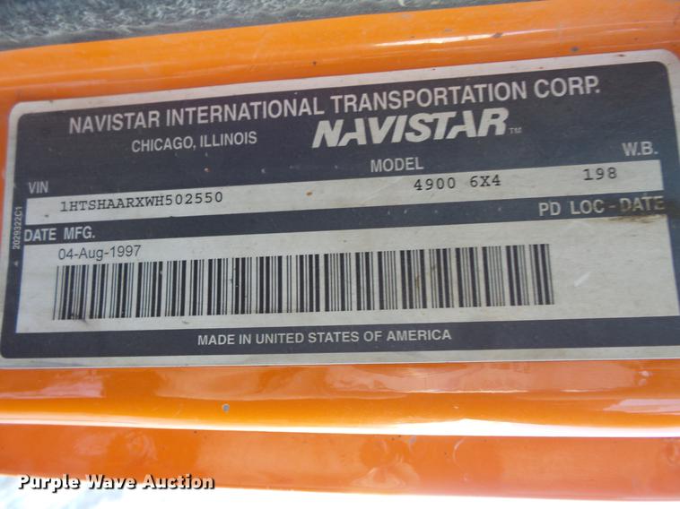 image for item DC1131 1998 International 4900 dump truck