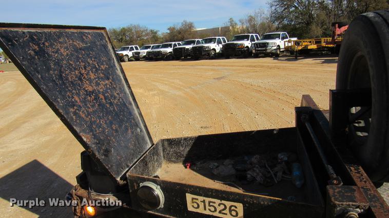 image for item DC2198 2002 Texas Bragg 20 OTW equipment trailer