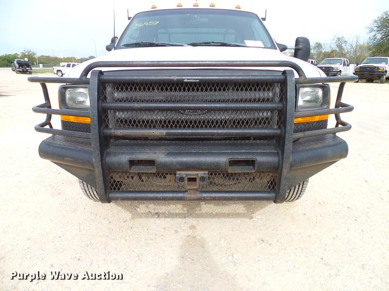 image for item DC2202 1999 Ford F350 Super Duty SuperCab utility bed pickup truck