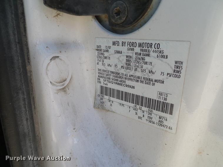 image for item DC2211 2008 Ford F250 Super Duty SuperCab pickup truck