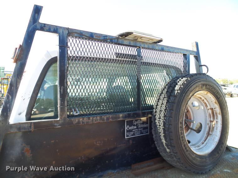 image for item DC2219 2002 Ford F450 Super Duty Crew Cab flatbed truck