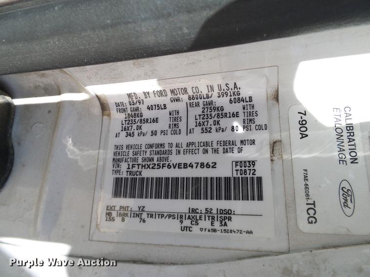 image for item DC2222 1997 Ford F250 SuperCab pickup truck