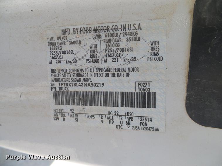 image for item DC2228 2003 Ford F150 SuperCab pickup truck