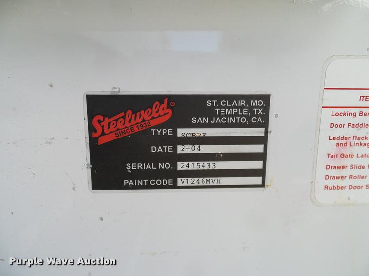 image for item DC2236 2004 Ford F350 Super Duty SuperCab utility bed pickup truck