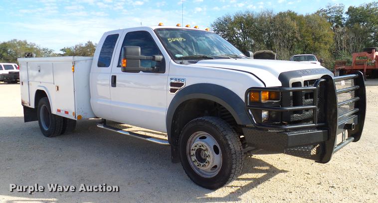 image for item DC2237 2010 Ford F550 SuperCab utility bed truck