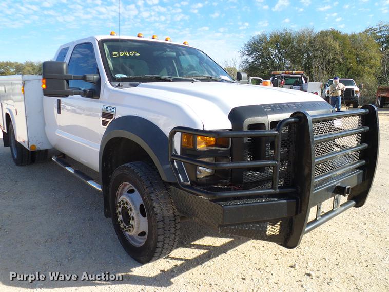 image for item DC2237 2010 Ford F550 SuperCab utility bed truck