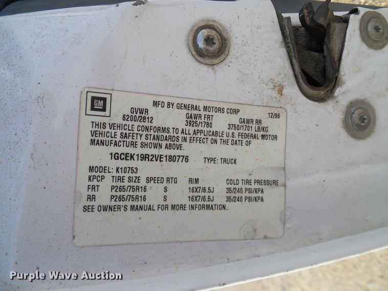 image for item DC2240 1997 Chevrolet K1500 Ext. Cab pickup truck