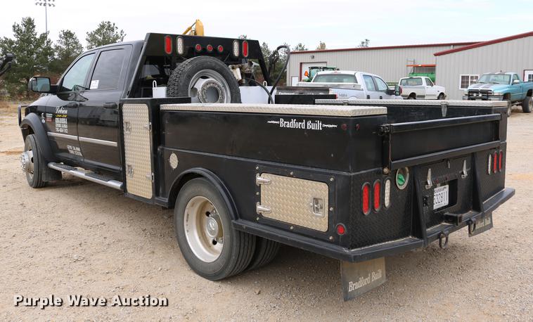 image for item DC3716 2012 Dodge Ram 5500 Crew Cab flatbed truck