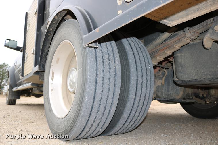 image for item DC3716 2012 Dodge Ram 5500 Crew Cab flatbed truck