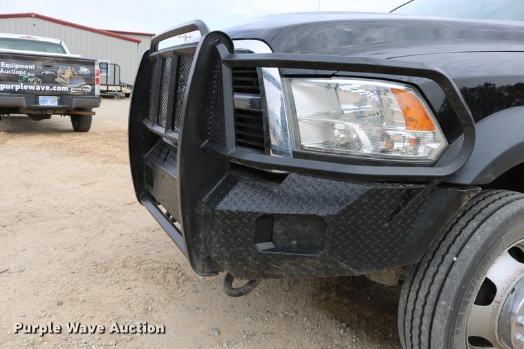image for item DC3716 2012 Dodge Ram 5500 Crew Cab flatbed truck