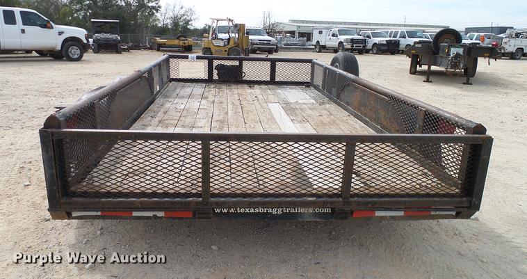 image for item DD1458 2005 Texas Bragg EA12P70 utility trailer