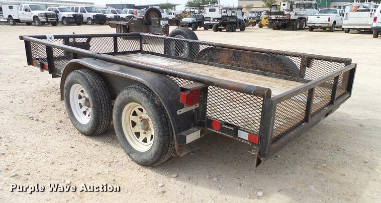 image for item DD1458 2005 Texas Bragg EA12P70 utility trailer