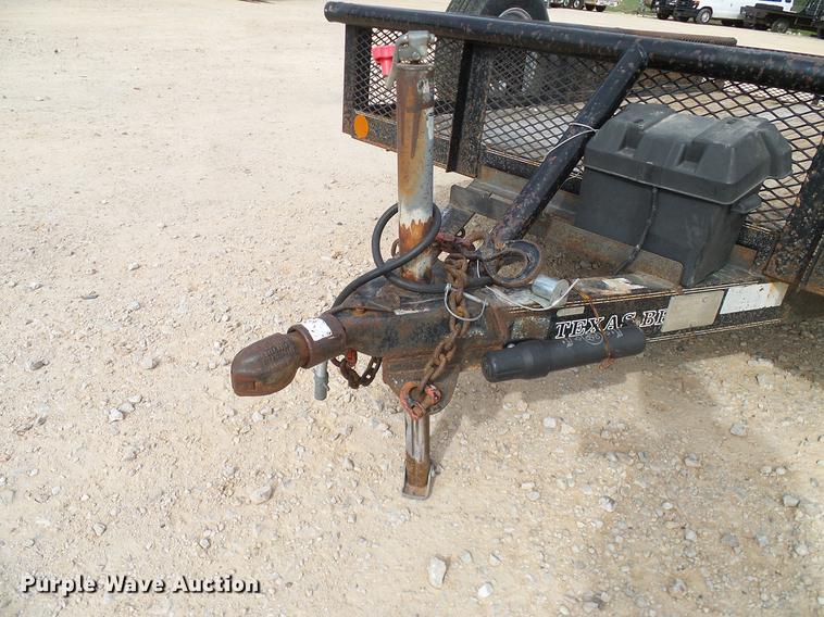 image for item DD1458 2005 Texas Bragg EA12P70 utility trailer