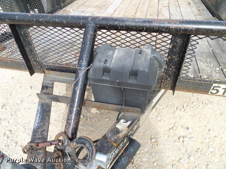 image for item DD1458 2005 Texas Bragg EA12P70 utility trailer