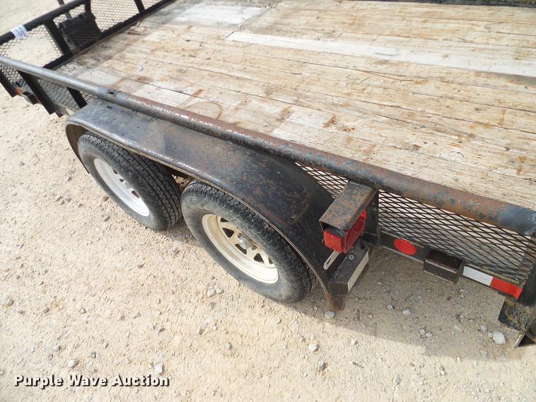 image for item DD1458 2005 Texas Bragg EA12P70 utility trailer