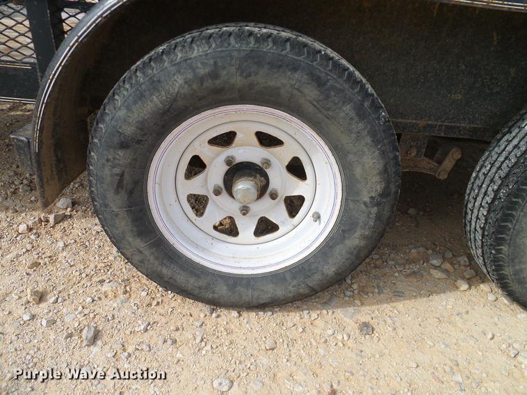 image for item DD1458 2005 Texas Bragg EA12P70 utility trailer