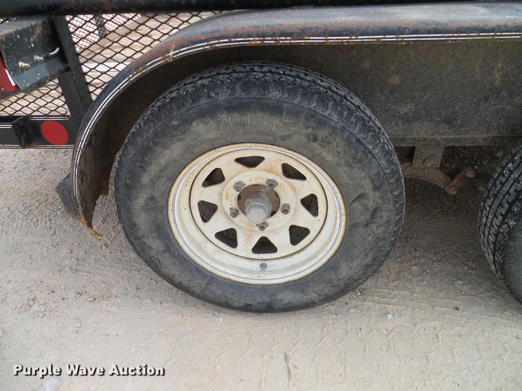 image for item DD1458 2005 Texas Bragg EA12P70 utility trailer