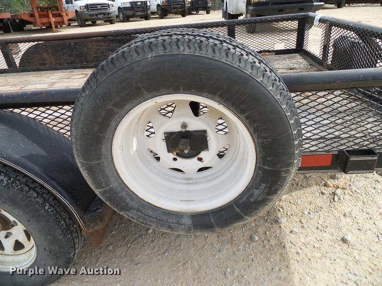 image for item DD1458 2005 Texas Bragg EA12P70 utility trailer