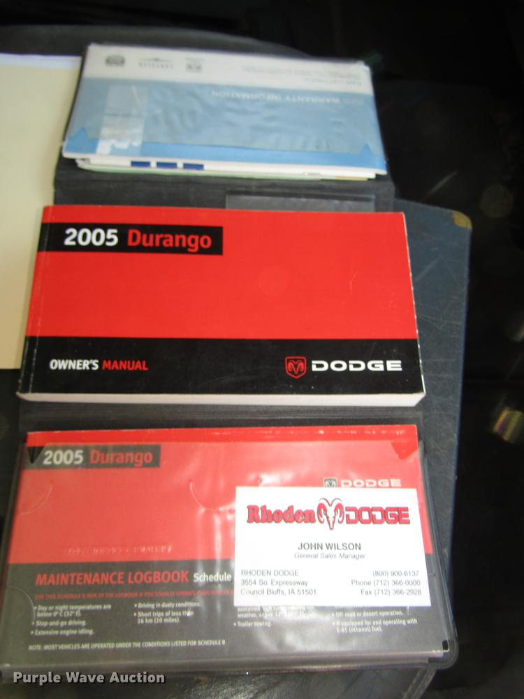 image for item DD2986 2005 Dodge Durango Limited SUV