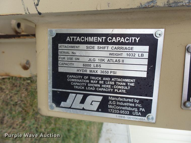 image for item DP9610 JLG pallet forks