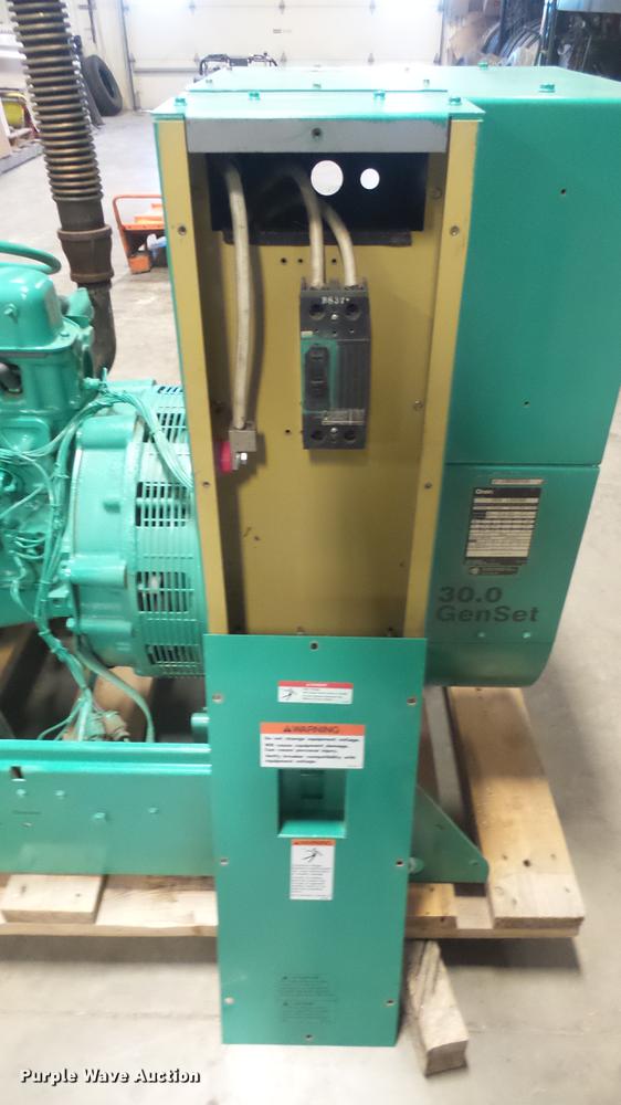 image for item DX9919 Cummins/Onan 30 EK generator with transfer switch