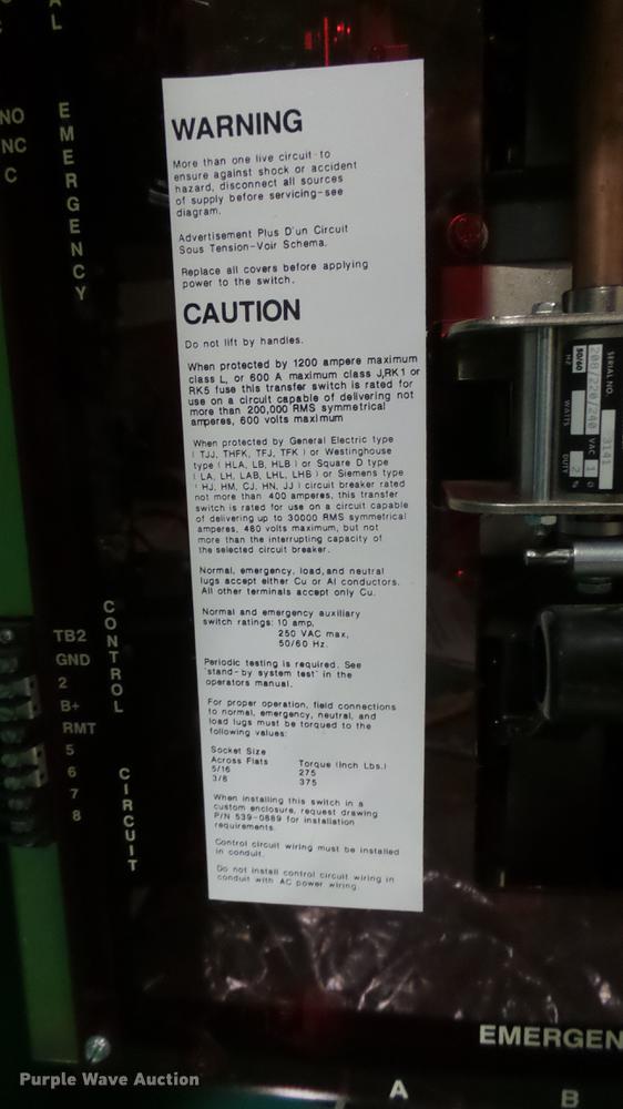 image for item DX9919 Cummins/Onan 30 EK generator with transfer switch