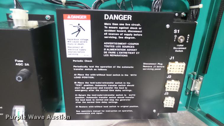 image for item DX9919 Cummins/Onan 30 EK generator with transfer switch