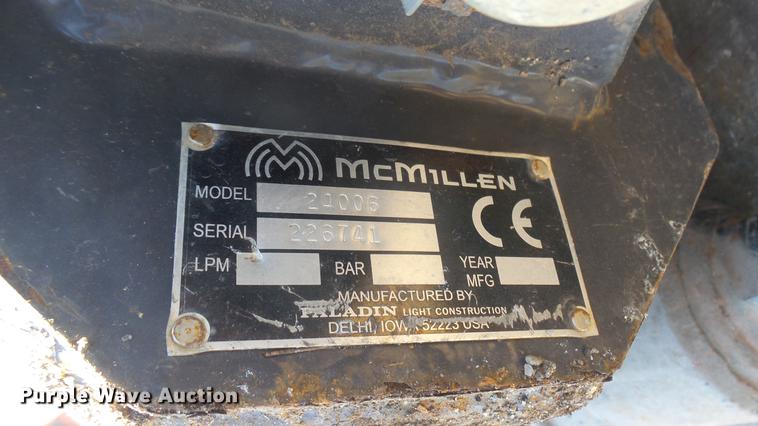 image for item DX9952 Mcmillen skid steer auger